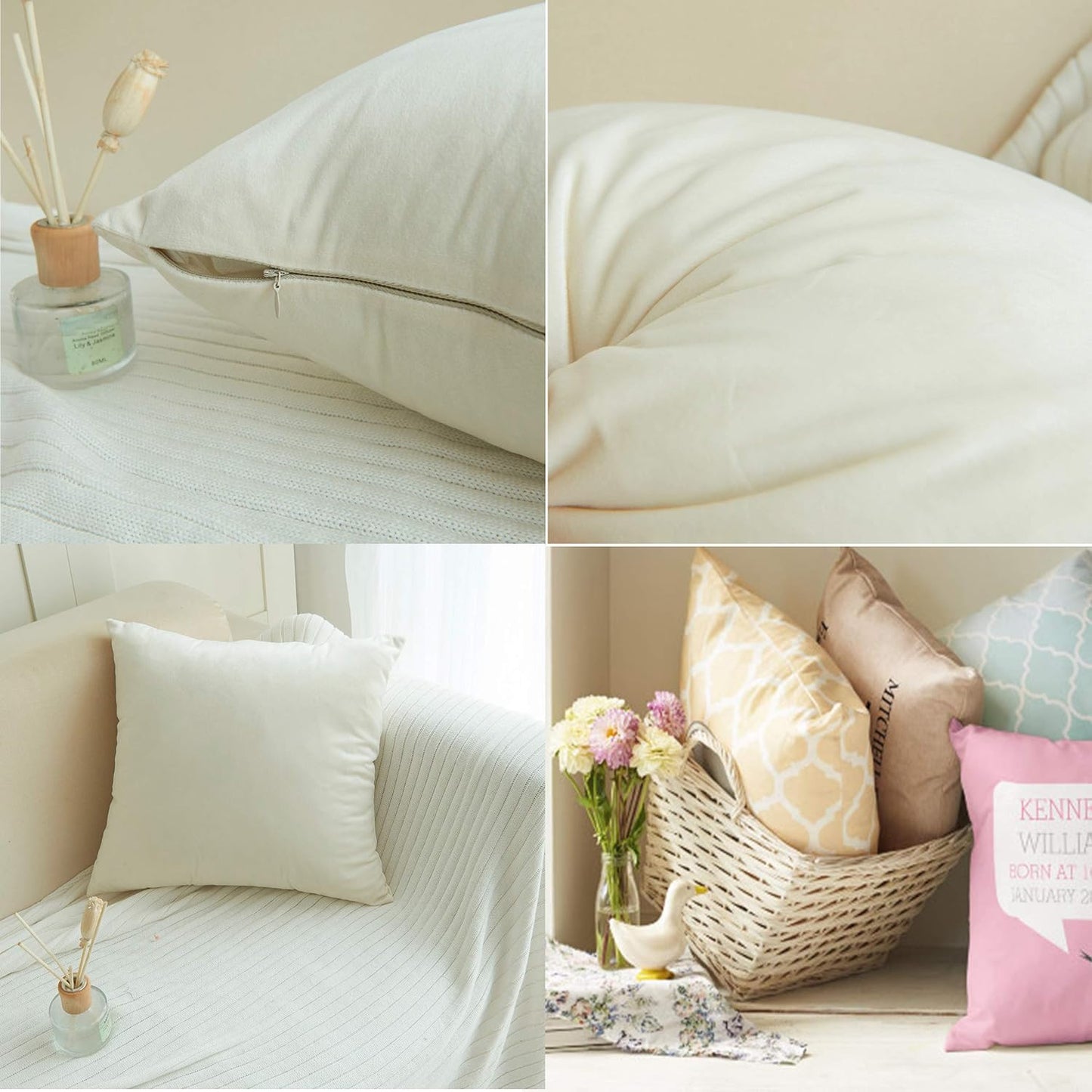 Personalized Throw Pillow Covers Custom Pillow Case with Photo Text Image, Square Pillowcase Cushion Covers for Sofa Couch Bed Chair Farmhouse Decorative Throw Pillows Multi Standard Size Optional