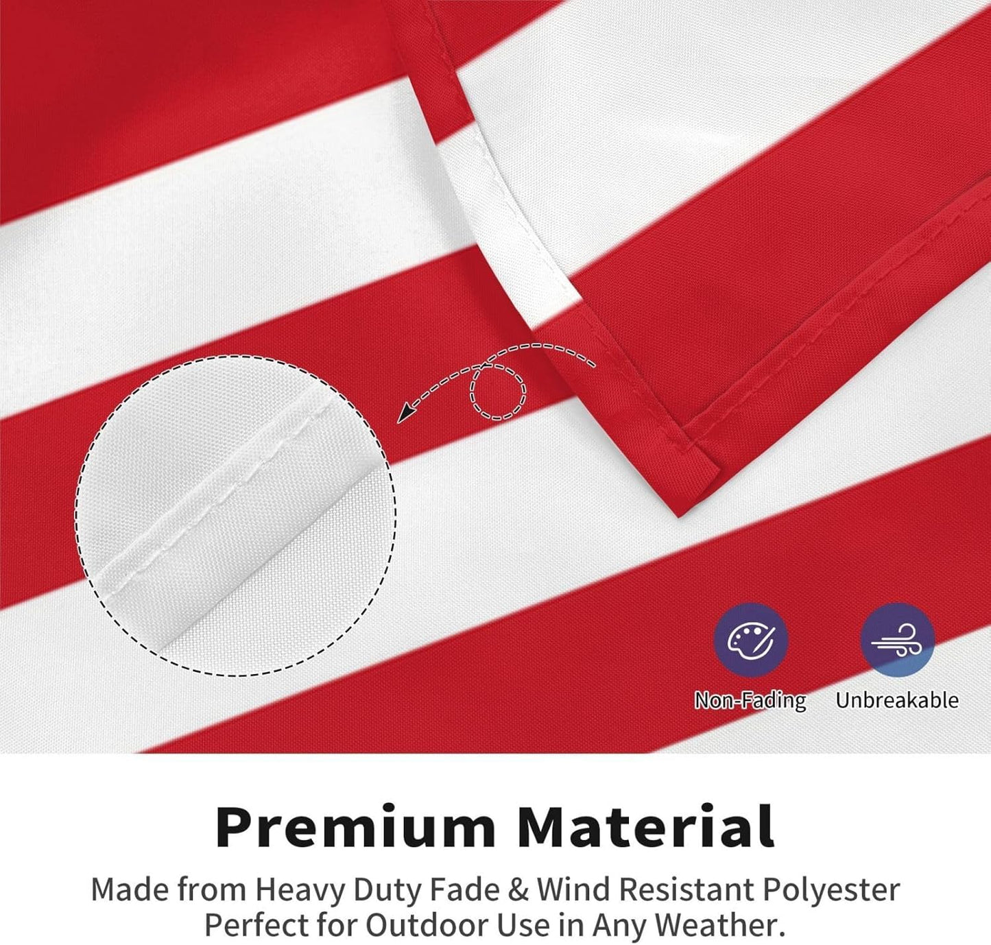 American Flag for Dorm Room- Personalized 3X5 Ft Flag With Your Photo, Logo, Words or Text, Personalized Size