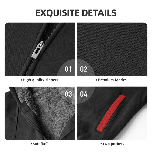 Custom Hoodies for Men Personalized Jacket Design Your Own made Sweatshirt Fleece Full Zip Winter Baseball Coat