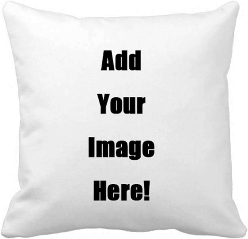 Personalized Throw Pillow Covers Custom Pillow Case with Photo Text Image, Square Pillowcase Cushion Covers for Sofa Couch Bed Chair Farmhouse Decorative Throw Pillows Multi Standard Size Optional