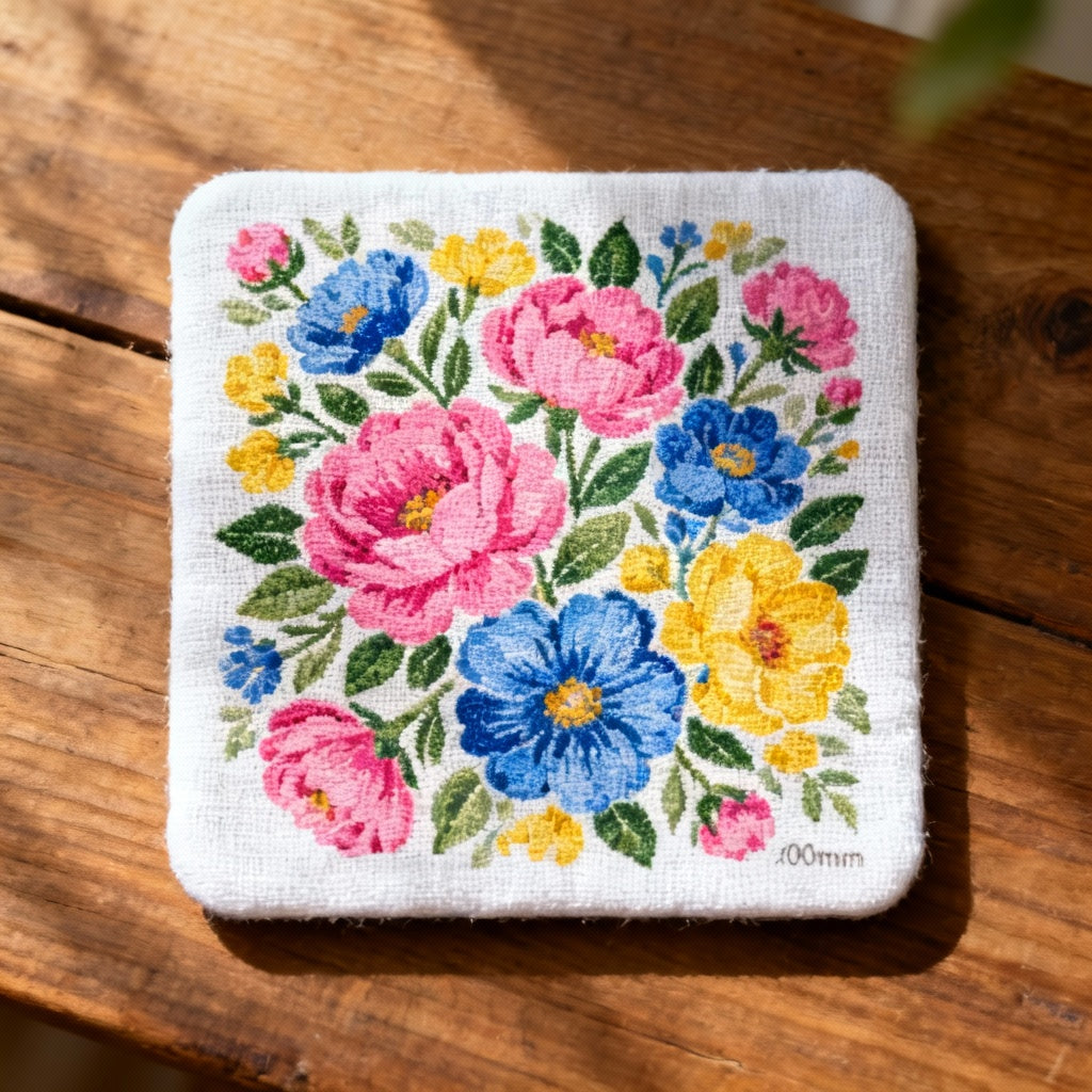 Trendy Fabric POD Coasters – Stylish Desk Decor & Protection