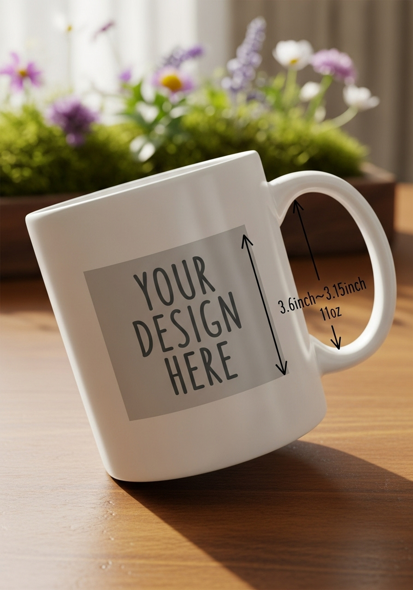 Personalized Coffee Mug | Custom Photo Text and Logo Ceramic Mug | Customized 11 Oz