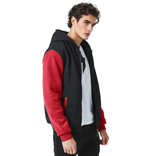 Custom Hoodies for Men Personalized Jacket Design Your Own made Sweatshirt Fleece Full Zip Winter Baseball Coat