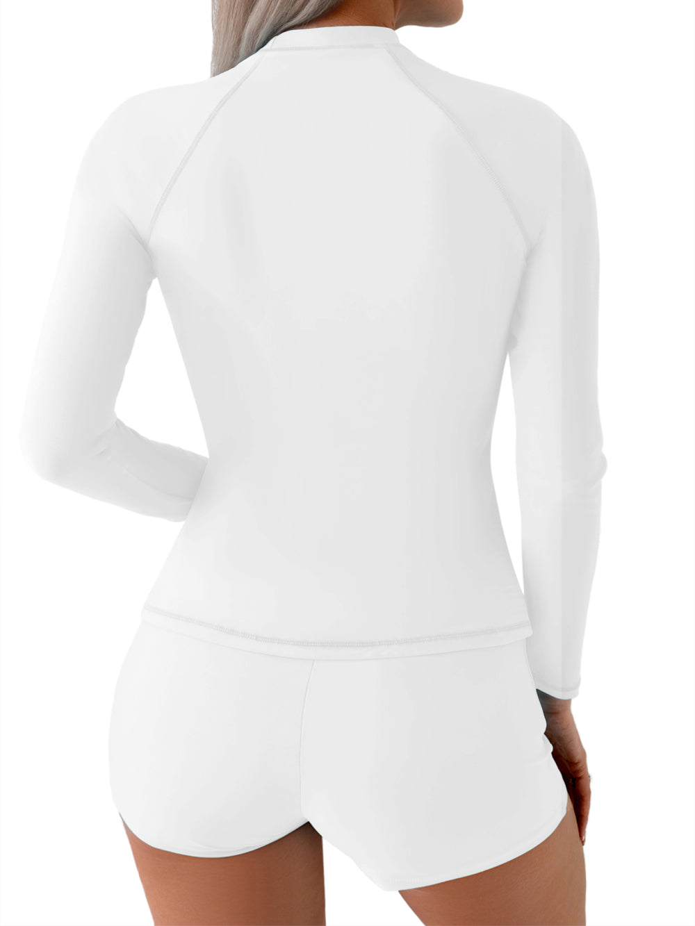 Sea Turtles Hawaiian Diving Souvenir Women'S High Elasticity Tummy Control Long Sleeve Two-Piece Swimsuit, Protection Swimwear for Beach Vacation Pool Parties