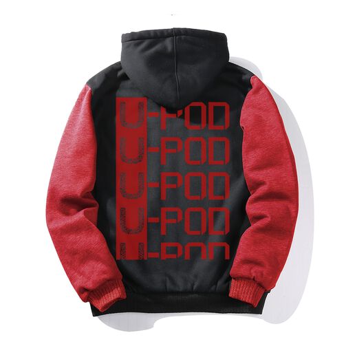 Custom Hoodies for Men Personalized Jacket Design Your Own made Sweatshirt Fleece Full Zip Winter Baseball Coat