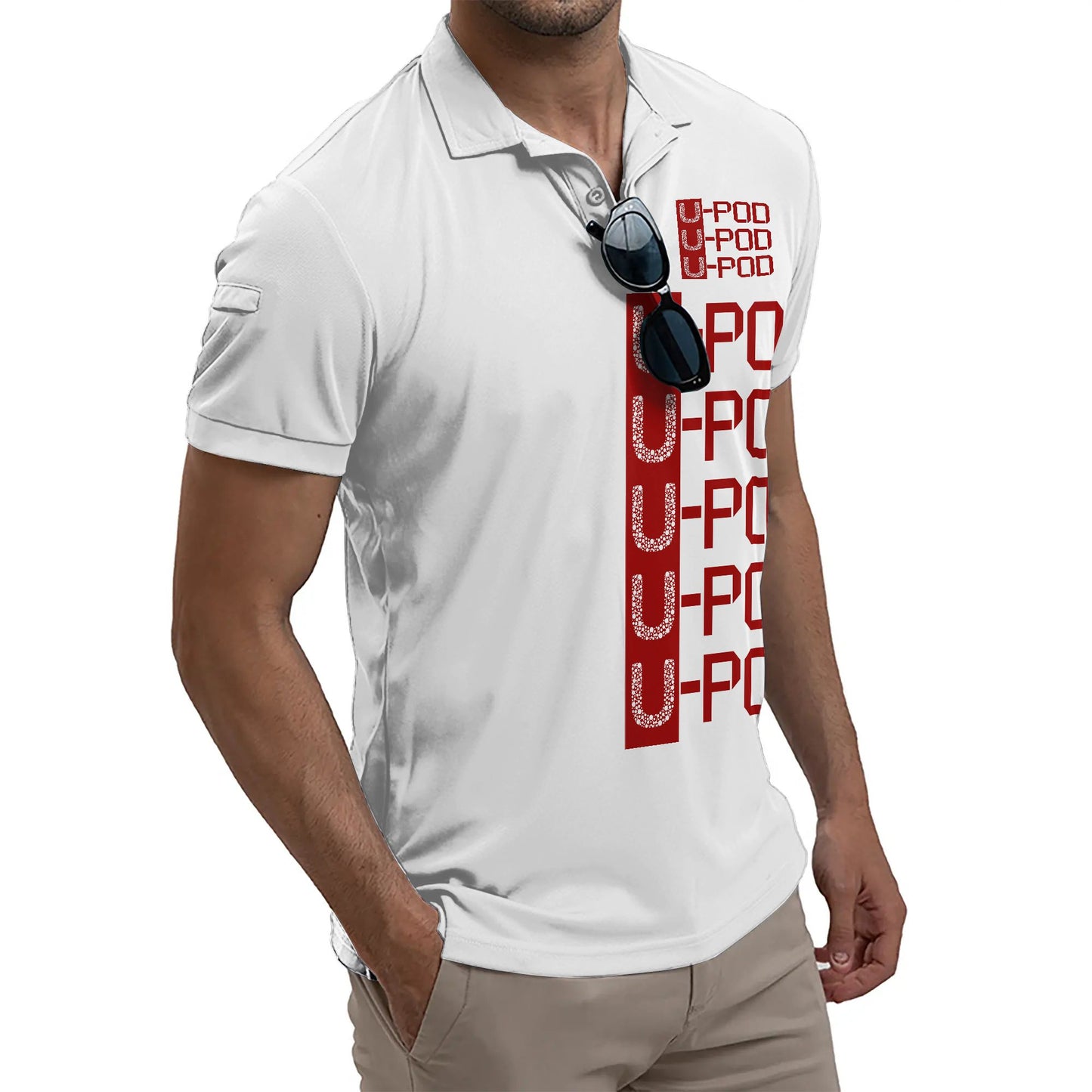 Image on Front and Back Custom Polo Bulk Customized Heavy Cotton Polo Design Your Own Personalized Polo Wit Logo Text