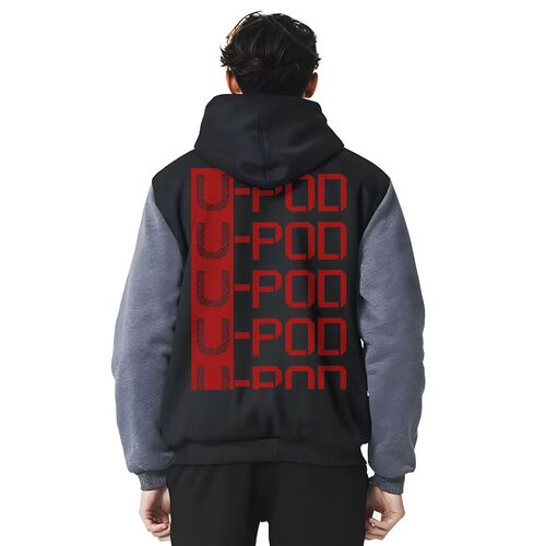 Custom Hoodies for Men Personalized Jacket Design Your Own made Sweatshirt Fleece Full Zip Winter Baseball Coat