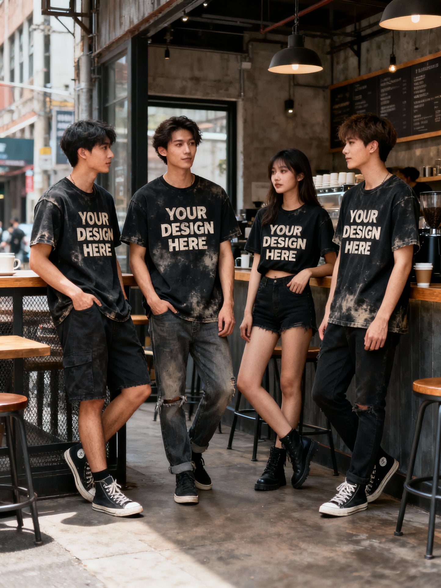 Image on Front Personalized Image/Text for Your Company/Wedding/Greetings with Digital Printing | Unisex Adult | Custom T-Shirt