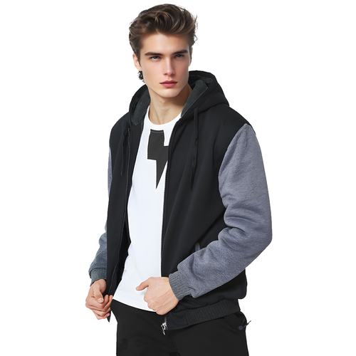 Custom Hoodies for Men Personalized Jacket Design Your Own made Sweatshirt Fleece Full Zip Winter Baseball Coat