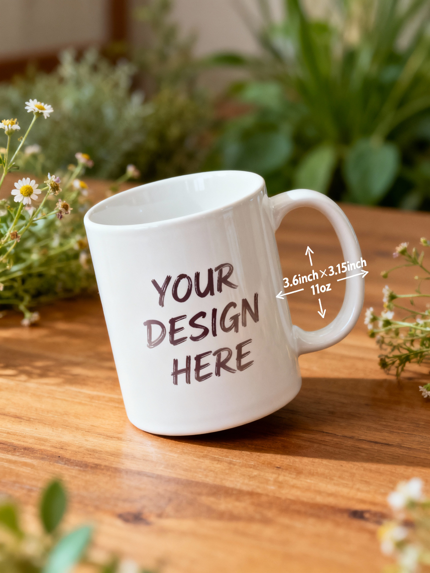 Personalized Coffee Mug | Custom Photo Text and Logo Ceramic Mug | Customized 11 Oz