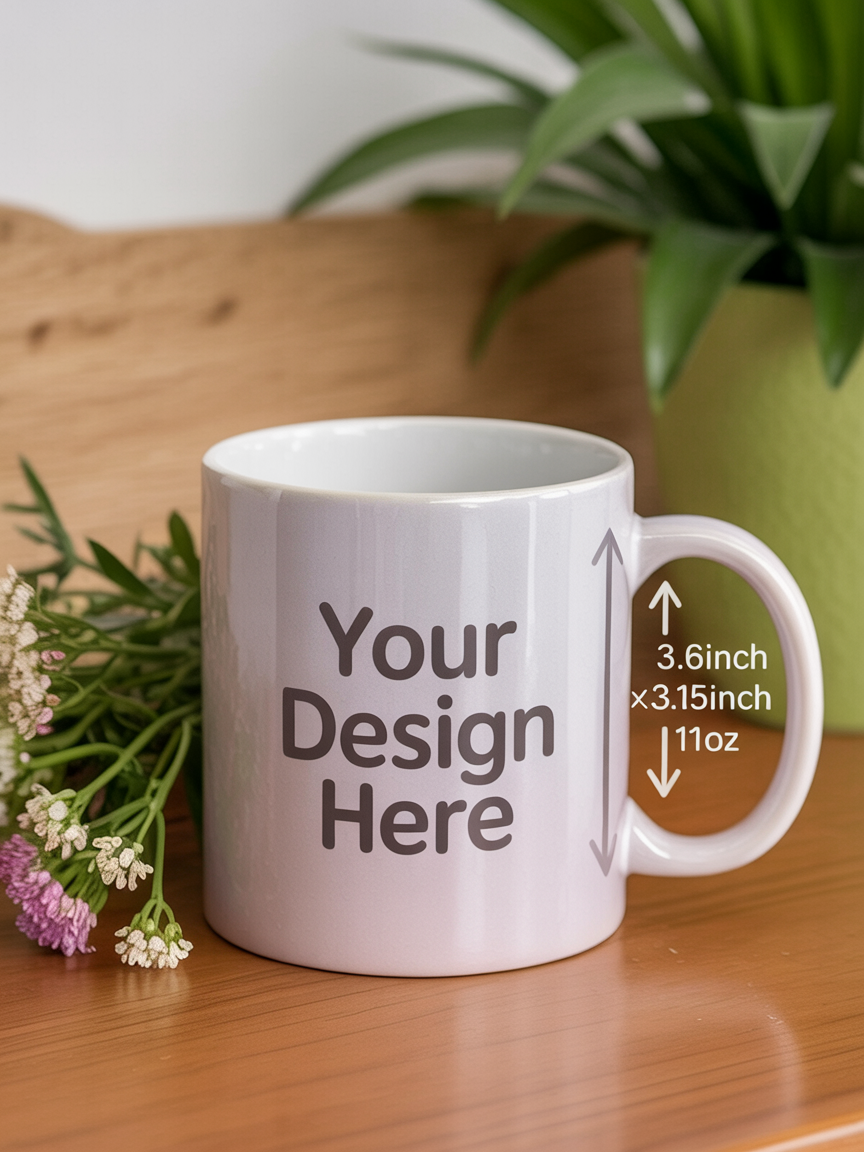Personalized Coffee Mug | Custom Photo Text and Logo Ceramic Mug | Customized 11 Oz