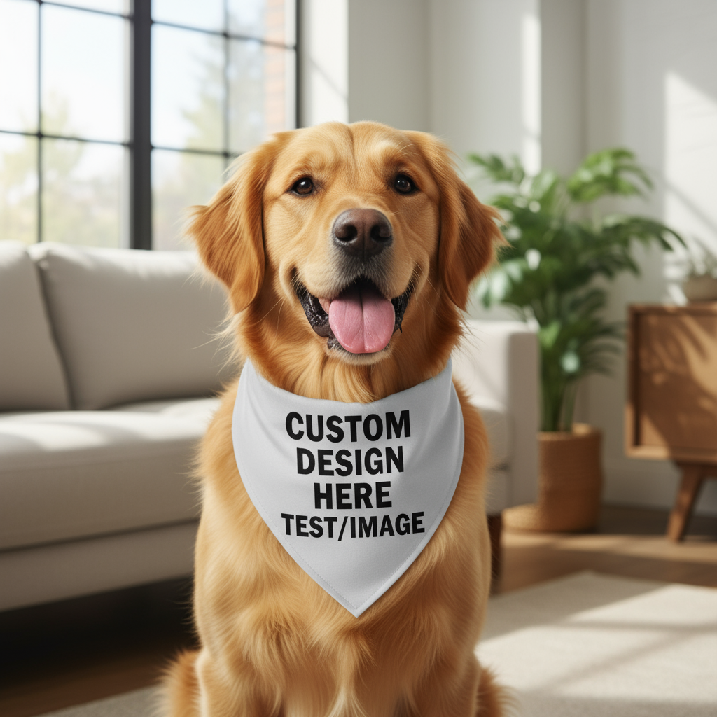 Custom Dog Bandana Bulk Personalized Dog Bandana Your Own Logo Text Custom Pet Scar