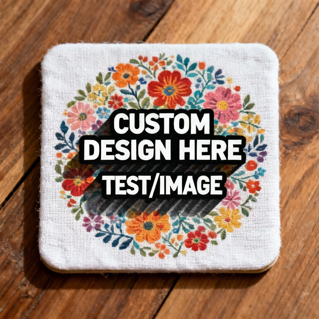 Trendy Fabric POD Coasters – Stylish Desk Decor & Protection