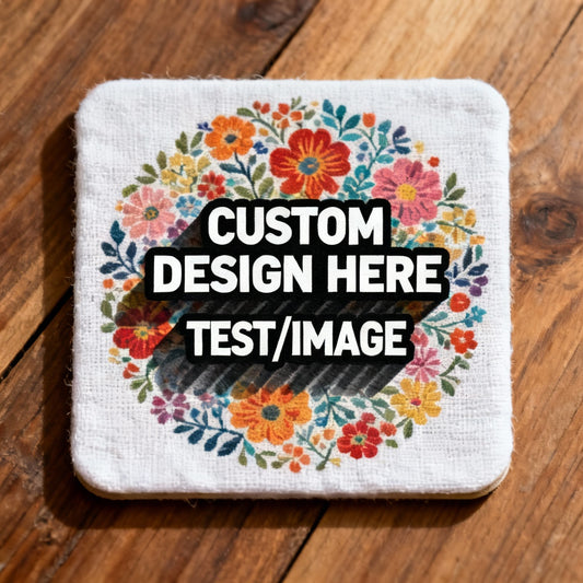 Trendy Fabric POD Coasters – Stylish Desk Decor & Protection